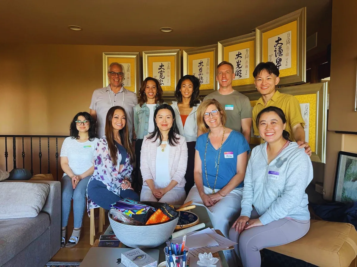 A Heart Center LA group gathered indoors.